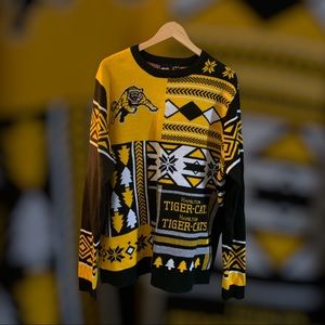 Hamilton Tigercats ugly Christmas sweater
